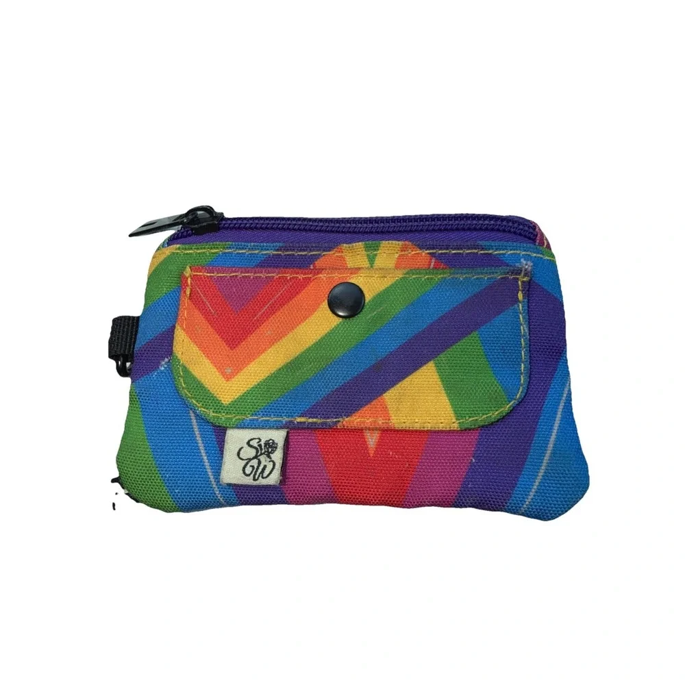 Sipsey Wilder Rainbow Print Card Holder Wallet Small